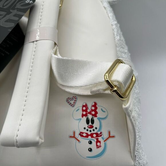 Loungefly Chistmas Mickey Mouse Cosplay Sequin Mini Backpack and Wallet Lot of 2 - Picture 7 of 13